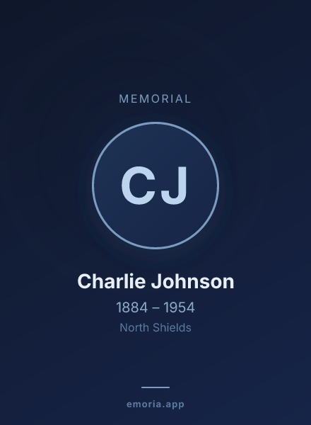 Memorial portrait of Charlie Johnson