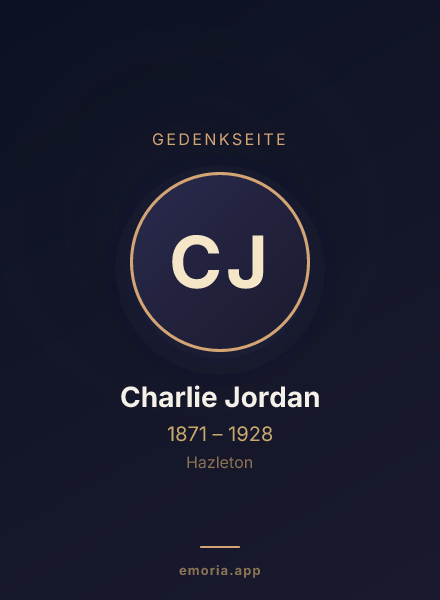 Gedenkportrait von Charlie Jordan