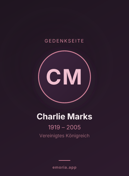 Gedenkportrait von Charlie Marks