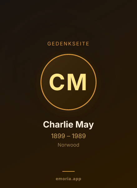 Gedenkportrait von Charlie May