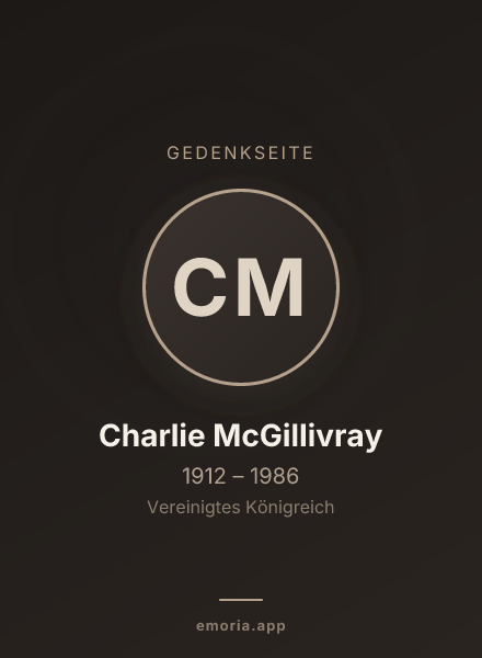 Gedenkportrait von Charlie McGillivray