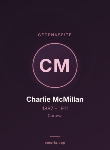Gedenkportrait von Charlie McMillan