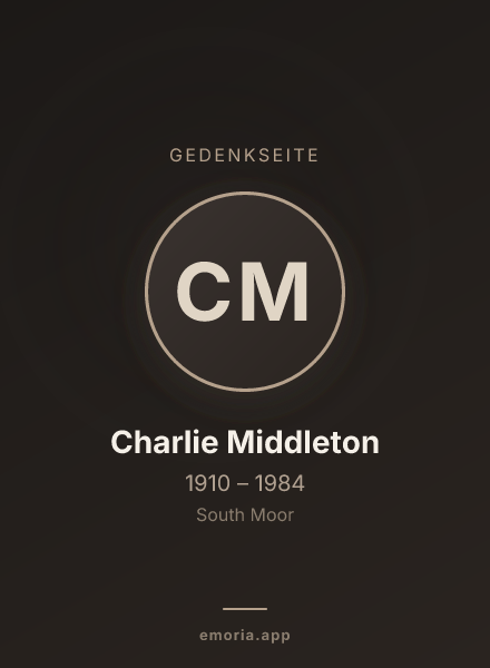 Gedenkportrait von Charlie Middleton