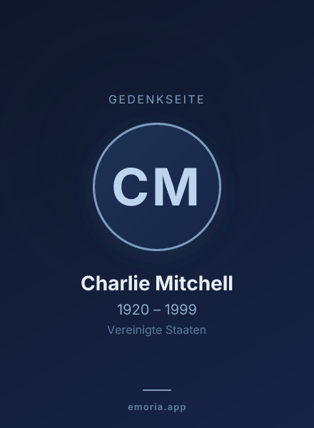Gedenkportrait von Charlie Mitchell