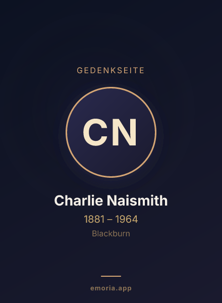 Gedenkportrait von Charlie Naismith