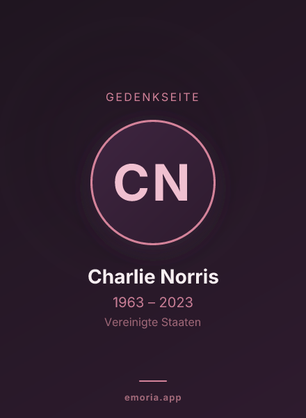 Gedenkportrait von Charlie Norris