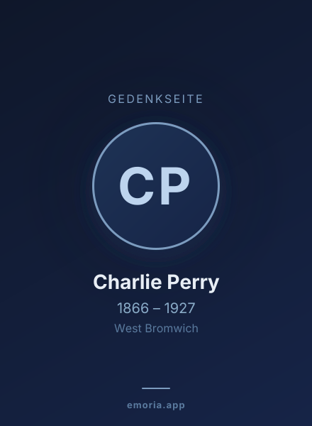 Gedenkportrait von Charlie Perry