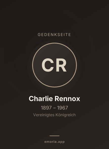 Gedenkportrait von Charlie Rennox
