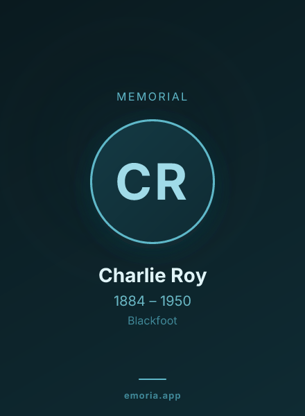 Memorial portrait of Charlie Roy