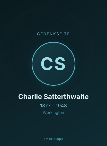 Gedenkportrait von Charlie Satterthwaite
