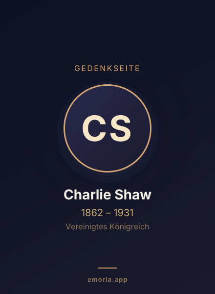 Gedenkportrait von Charlie Shaw