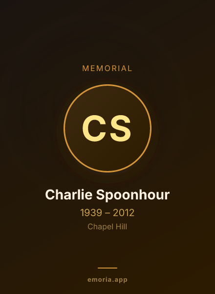 Memorial portrait of Charlie Spoonhour