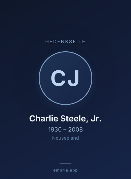 Gedenkportrait von Charlie Steele, Jr.