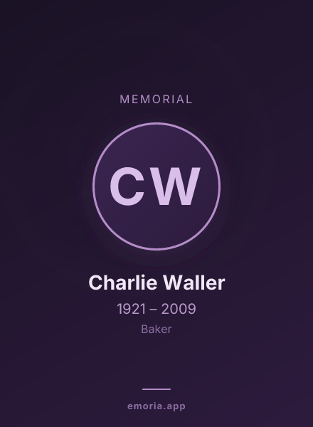 Memorial portrait of Charlie Waller