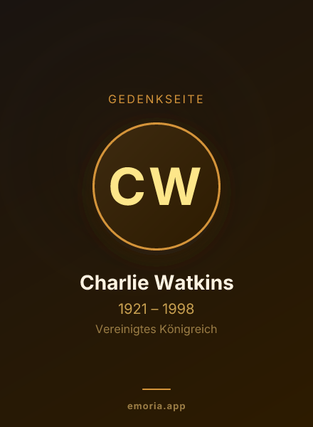 Gedenkportrait von Charlie Watkins