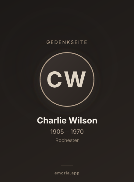 Gedenkportrait von Charlie Wilson