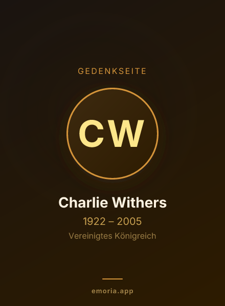 Gedenkportrait von Charlie Withers