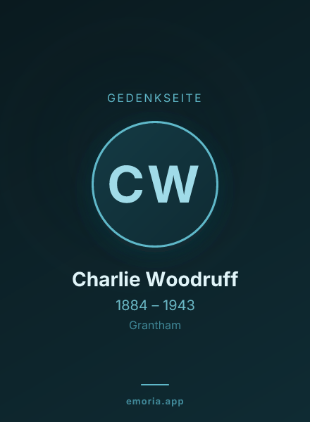 Gedenkportrait von Charlie Woodruff