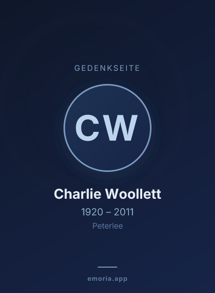 Gedenkportrait von Charlie Woollett