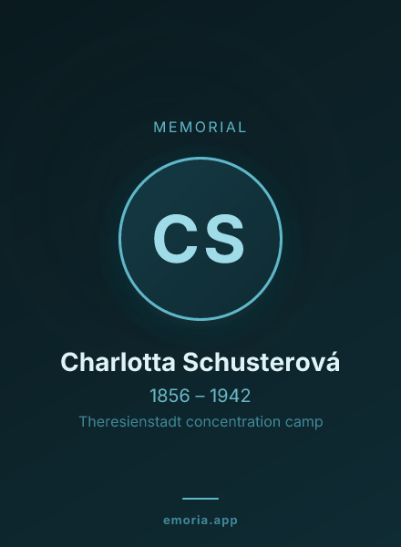 Memorial portrait of Charlotta Schusterová