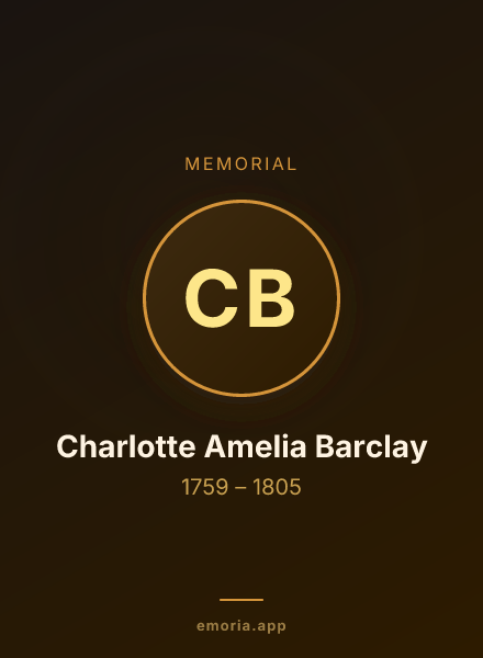 Memorial portrait of Charlotte Amelia Barclay