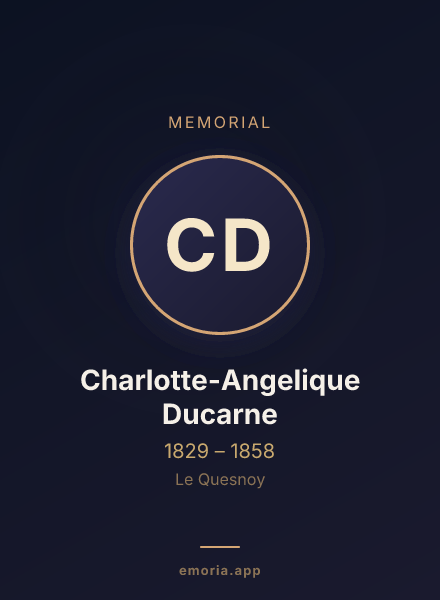 Memorial portrait of Charlotte-Angelique Ducarne