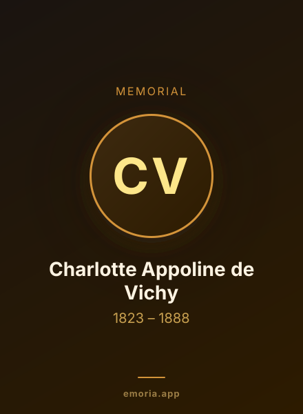 Memorial portrait of Charlotte Appoline de Vichy