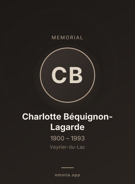 Memorial portrait of Charlotte Béquignon-Lagarde