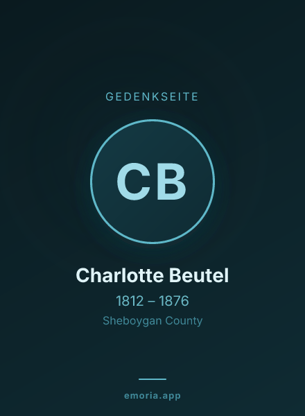 Gedenkportrait von Charlotte Beutel