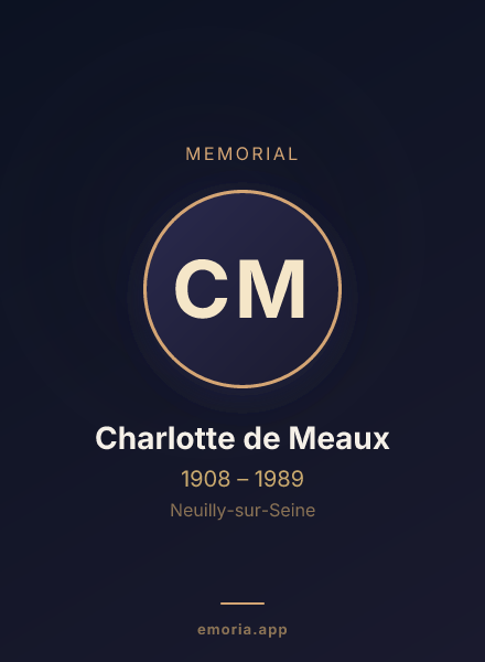 Memorial portrait of Charlotte de Meaux