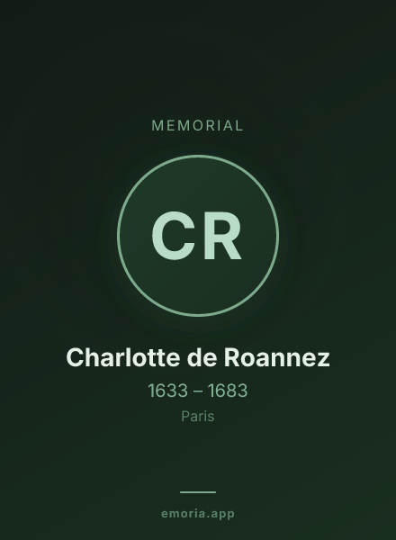 Memorial portrait of Charlotte de Roannez
