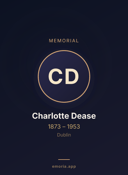 Memorial portrait of Charlotte Dease