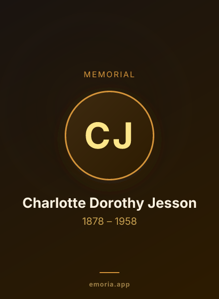 Memorial portrait of Charlotte Dorothy Jesson