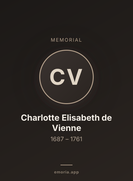 Memorial portrait of Charlotte Elisabeth de Vienne