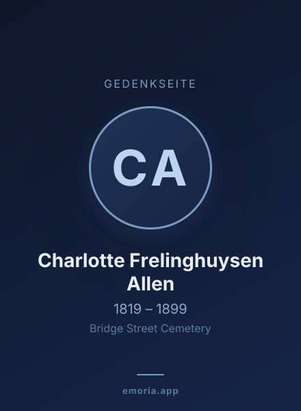 Gedenkportrait von Charlotte Frelinghuysen Allen