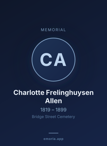 Memorial portrait of Charlotte Frelinghuysen Allen