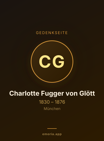 Gedenkportrait von Charlotte Fugger von Glött