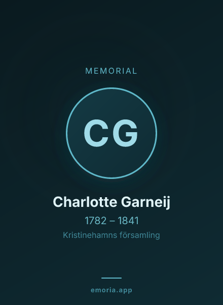 Memorial portrait of Charlotte Garneij