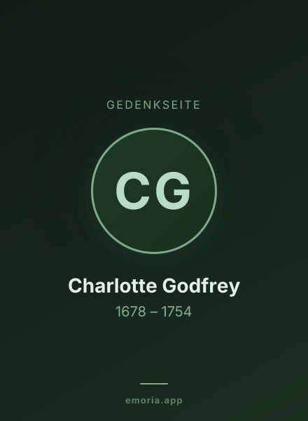 Gedenkportrait von Charlotte Godfrey
