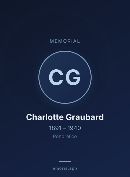 Memorial portrait of Charlotte Graubard