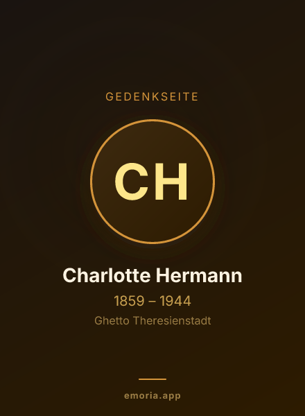 Gedenkportrait von Charlotte Hermann