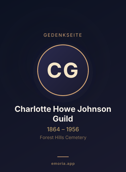 Gedenkportrait von Charlotte Howe Johnson Guild