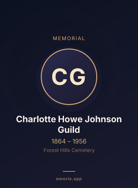 Memorial portrait of Charlotte Howe Johnson Guild