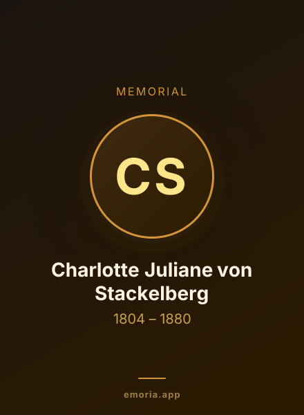 Memorial portrait of Charlotte Juliane von Stackelberg