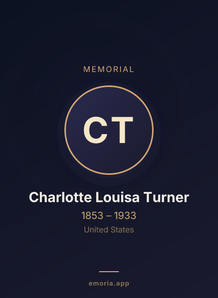 Memorial portrait of Charlotte Louisa Turner