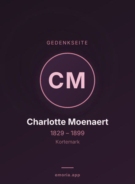 Gedenkportrait von Charlotte Moenaert