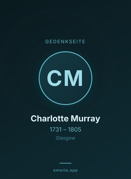 Gedenkportrait von Charlotte Murray