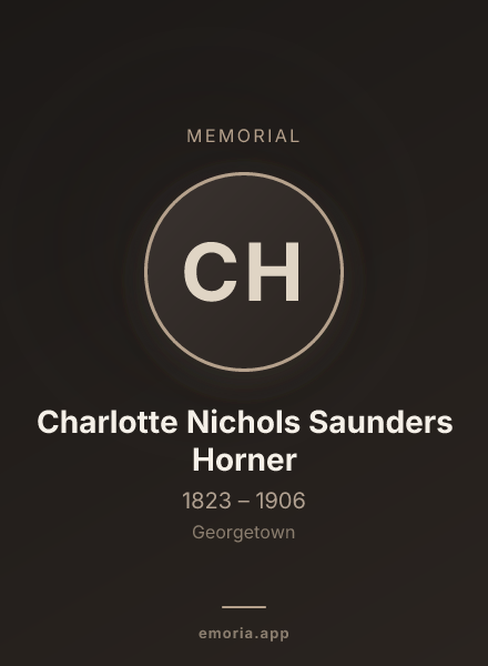 Memorial portrait of Charlotte Nichols Saunders Horner