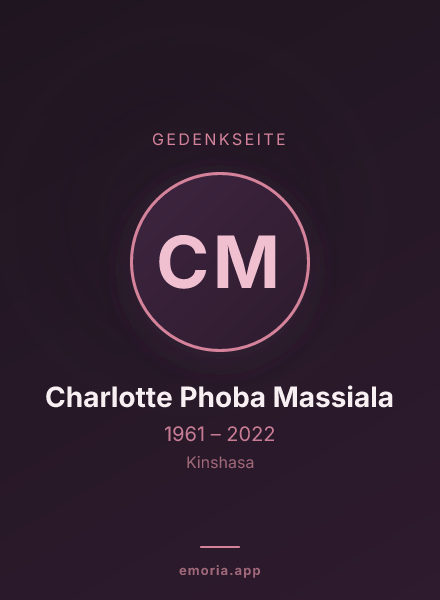Gedenkportrait von Charlotte Phoba Massiala