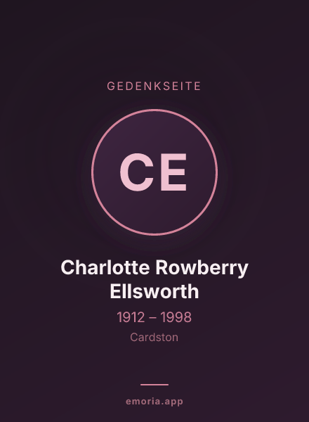 Gedenkportrait von Charlotte Rowberry Ellsworth